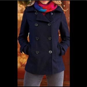 Navy Wool Peacoat